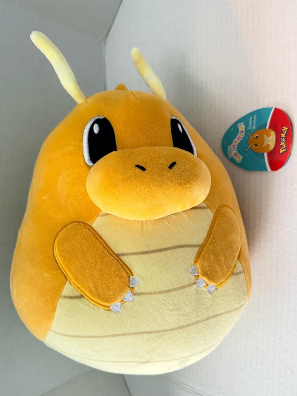 Squishmallows Yellow Dragonite Plush - Bright Yellow Pokémon Pillow - Picture 2 of 6